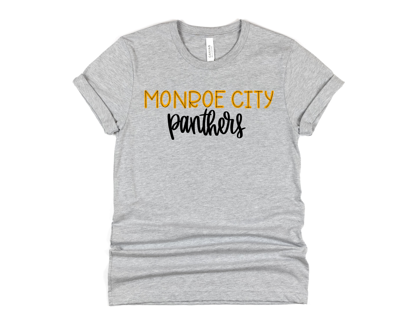 Monroe City Panthers Scribble Doodle Graphic Tee