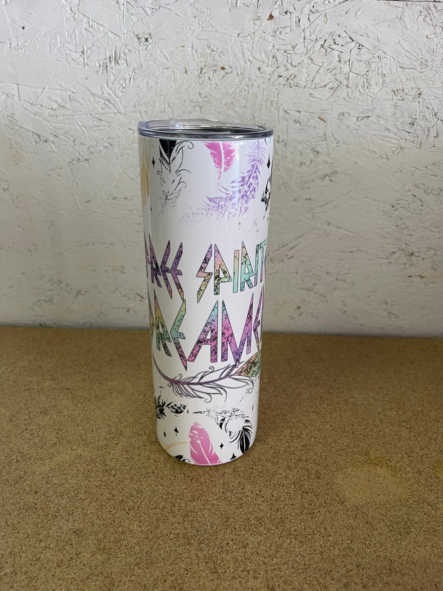 Free Spirited Dreamer Completed 20oz Skinny Tumbler