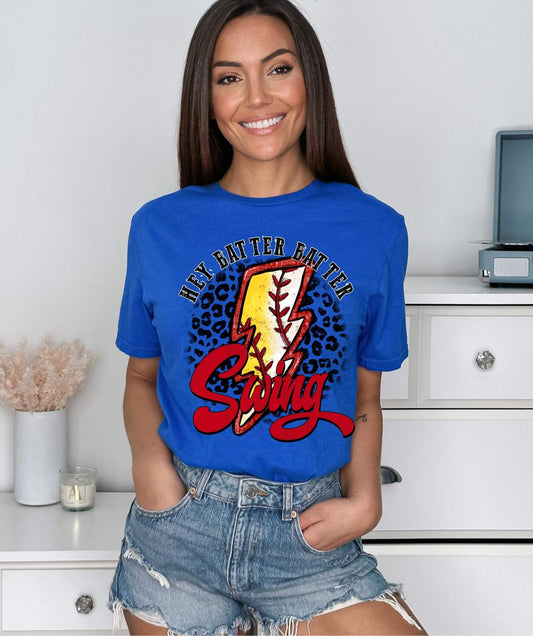 Hey Batter Batter Swing Graphic Tee