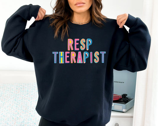 Resp Therapist  Colorful Graphic Tee