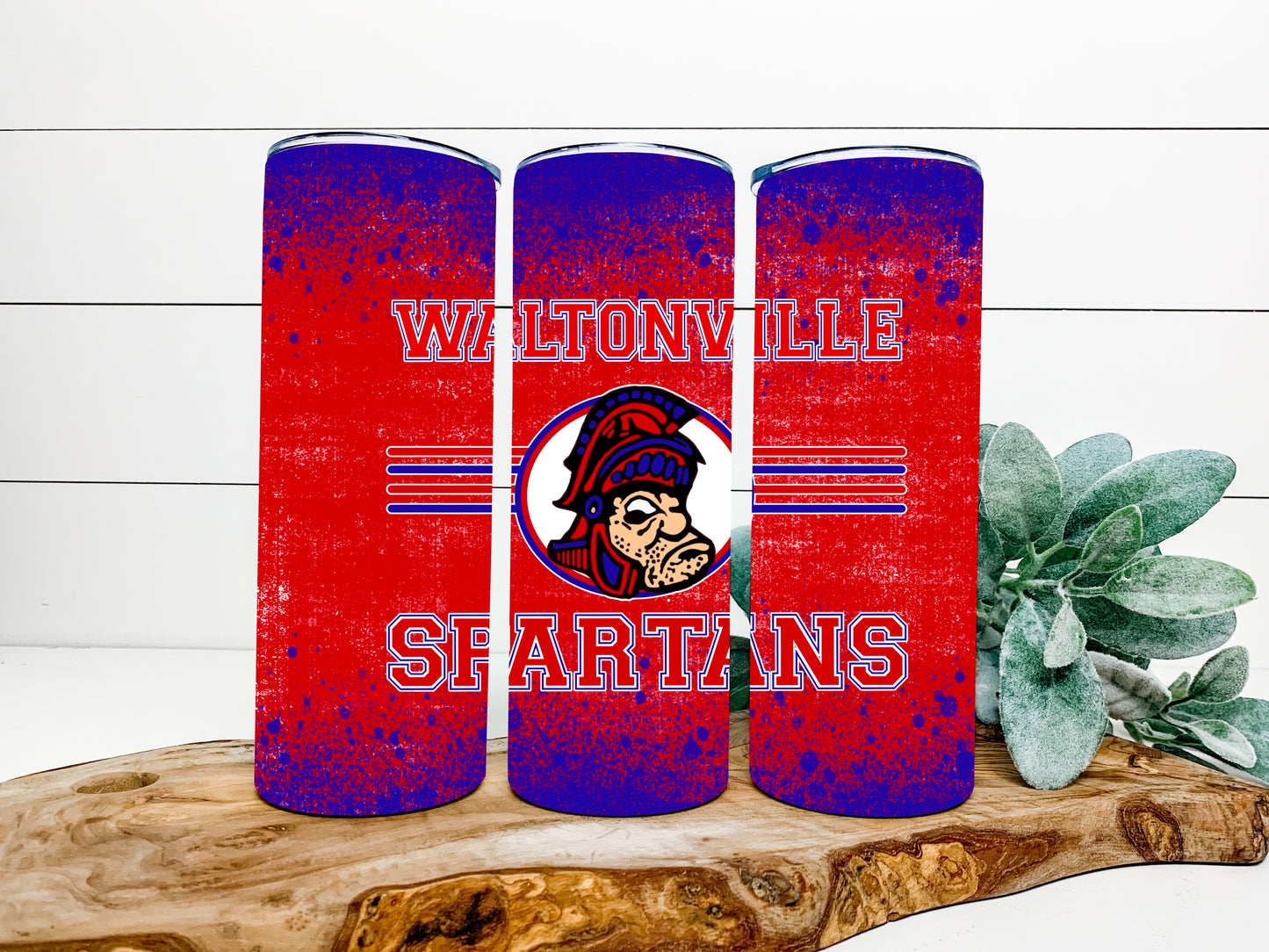 Waltonville Spartans Completed 20oz Skinny Tumbler