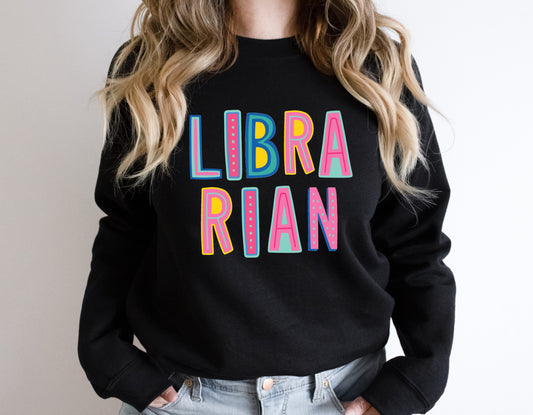 Librarian Colorful Graphic Tee