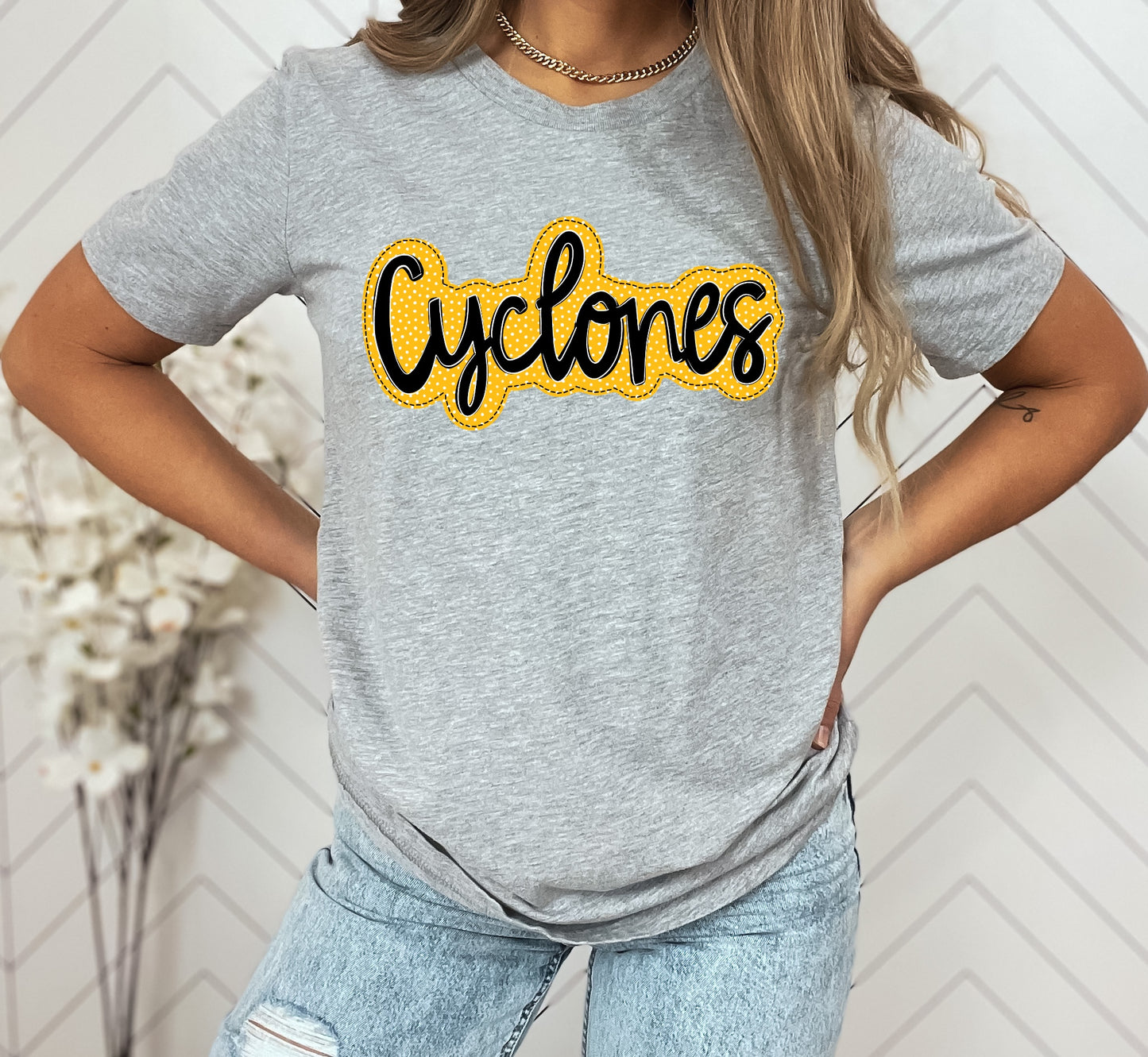 Cyclones Faux Applique