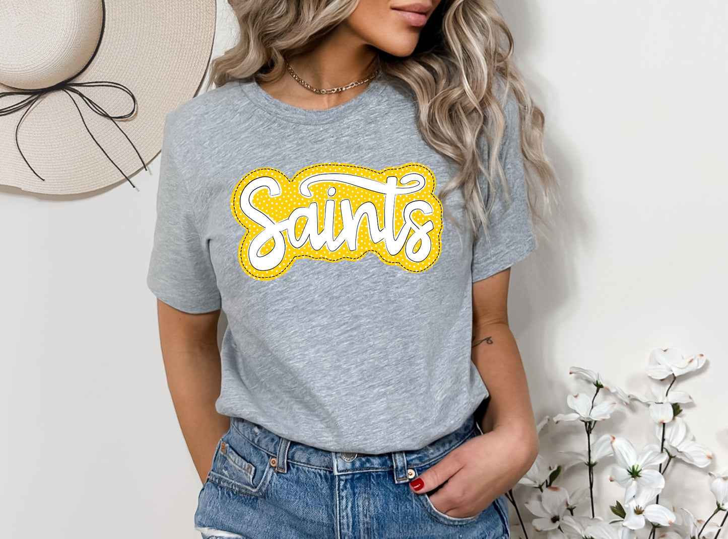 Saints Faux Applique