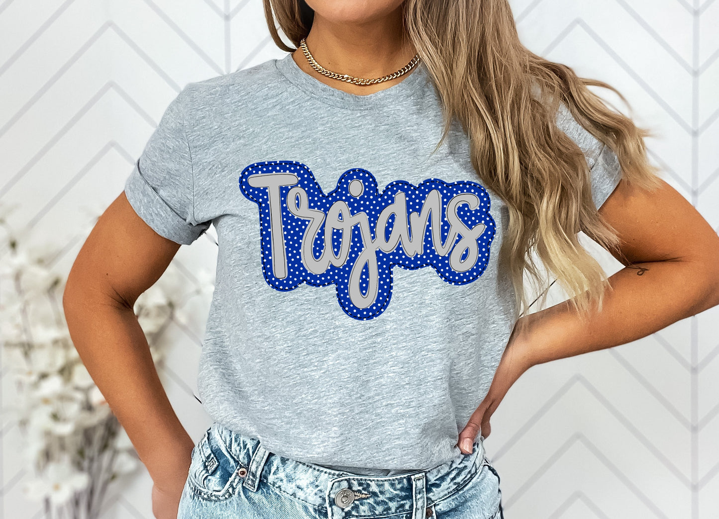 Trojans Faux Applique