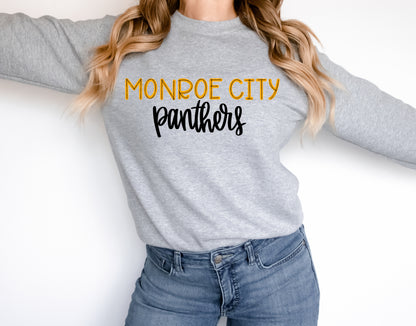 Monroe City Panthers Scribble Doodle Graphic Tee