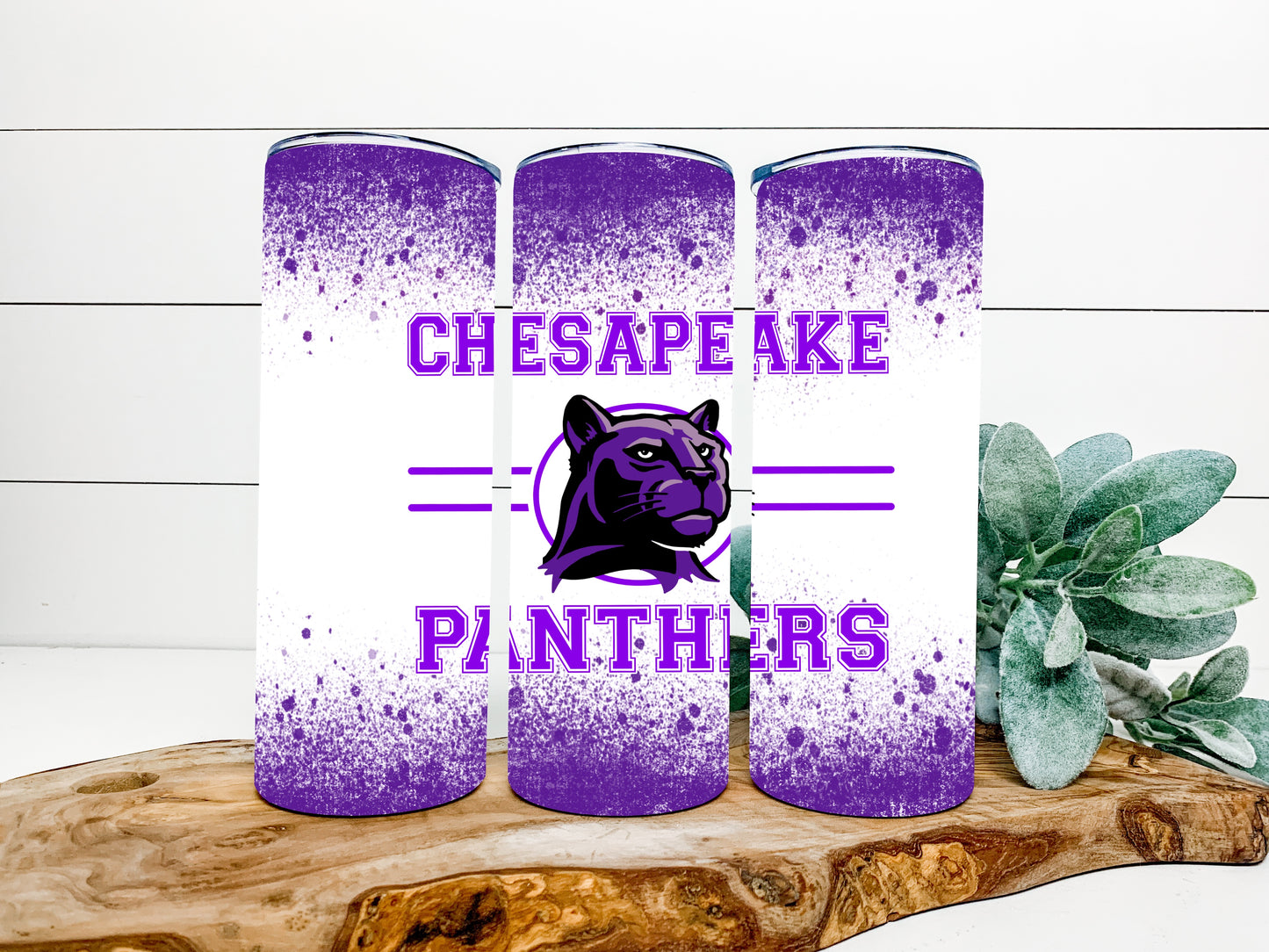 Chesapeake Panthers Completed 20oz Skinny Tumbler