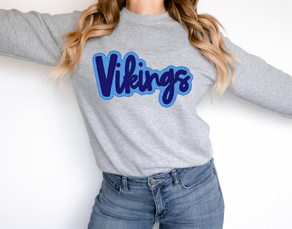 Vikings Faux Applique