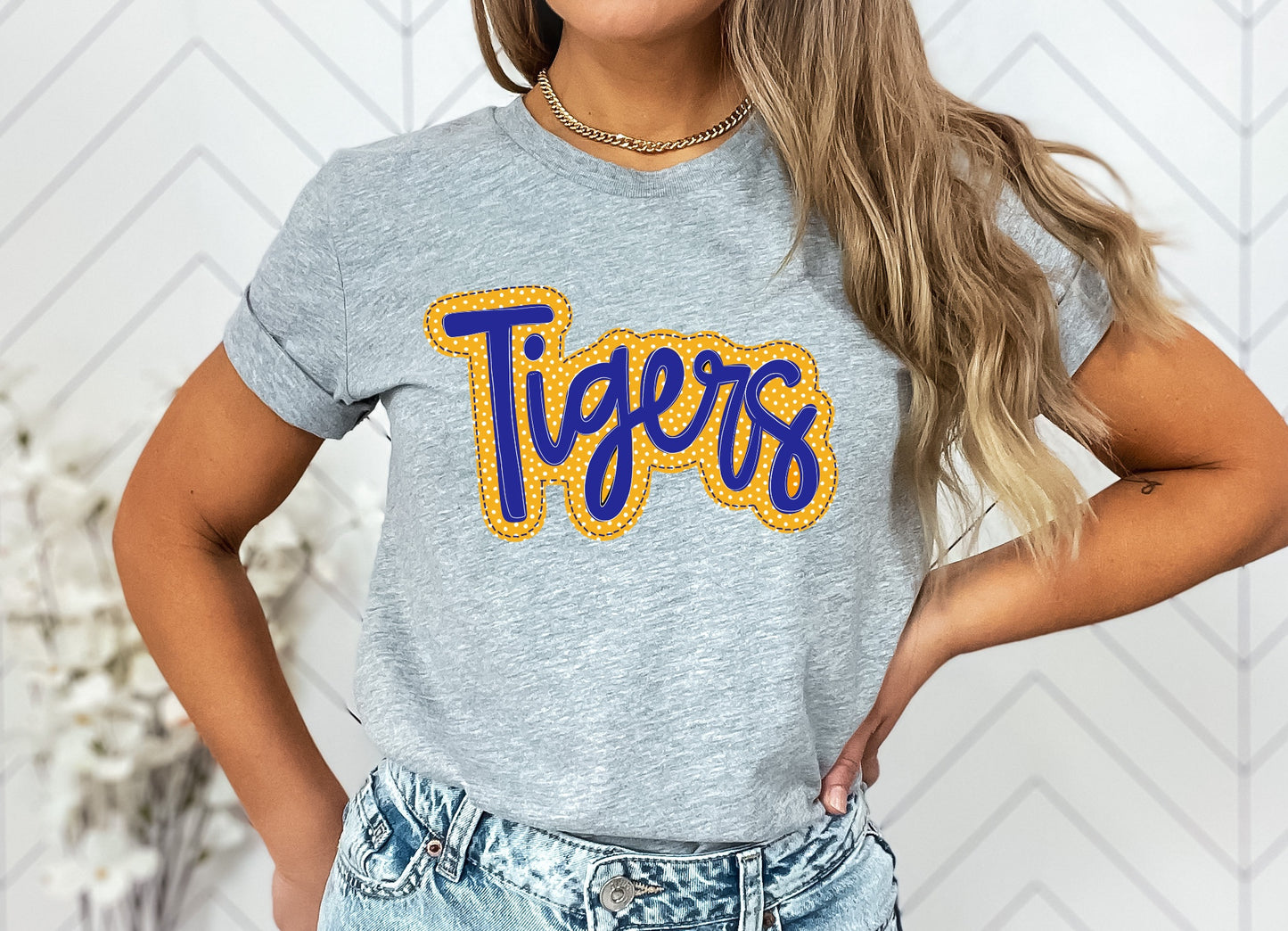 Tigers Faux Applique