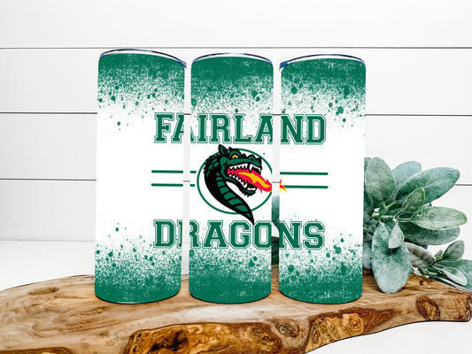 Fairland Dragons Completed 20oz Skinny Tumbler