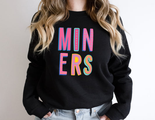 Miners  Colorful Graphic Tee