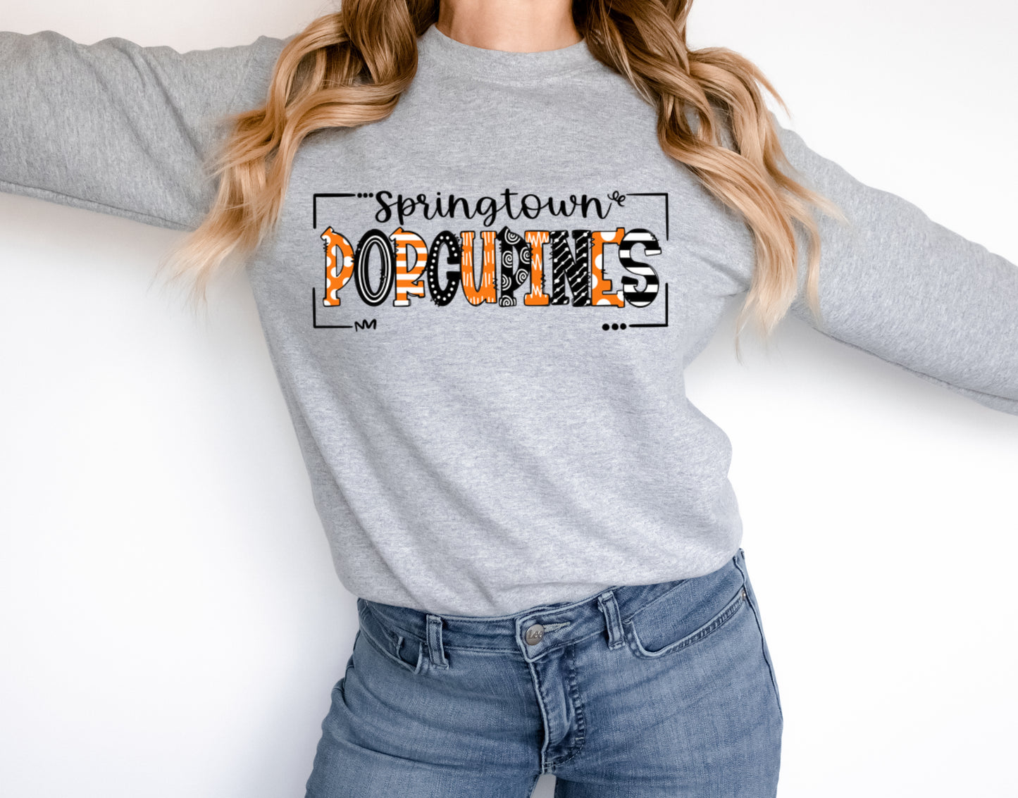 Springtown Porcupines Doodle Graphic Tee