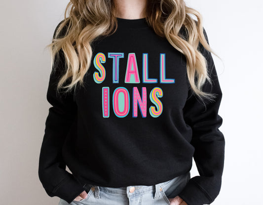 Stallions Colorful Graphic Tee