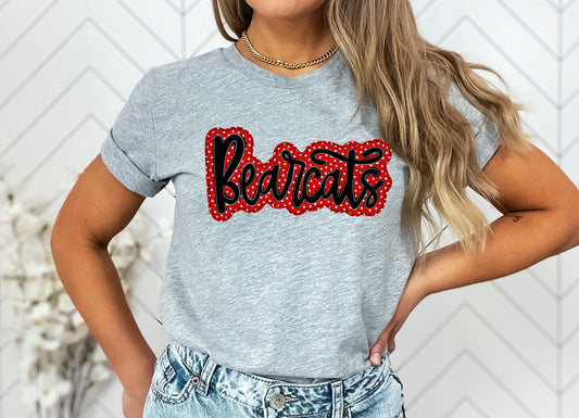 Bearcats Faux Applique Graphic Tee