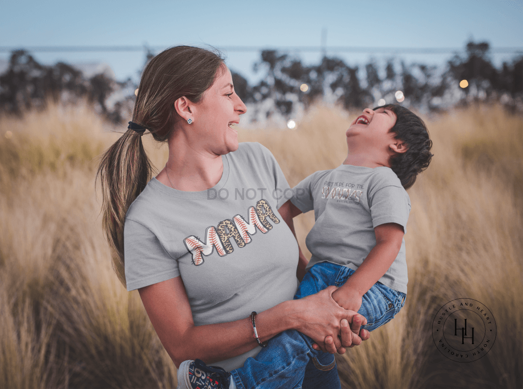 Just Here For The Snacks #baseballbrother Graphic Tee Dtg