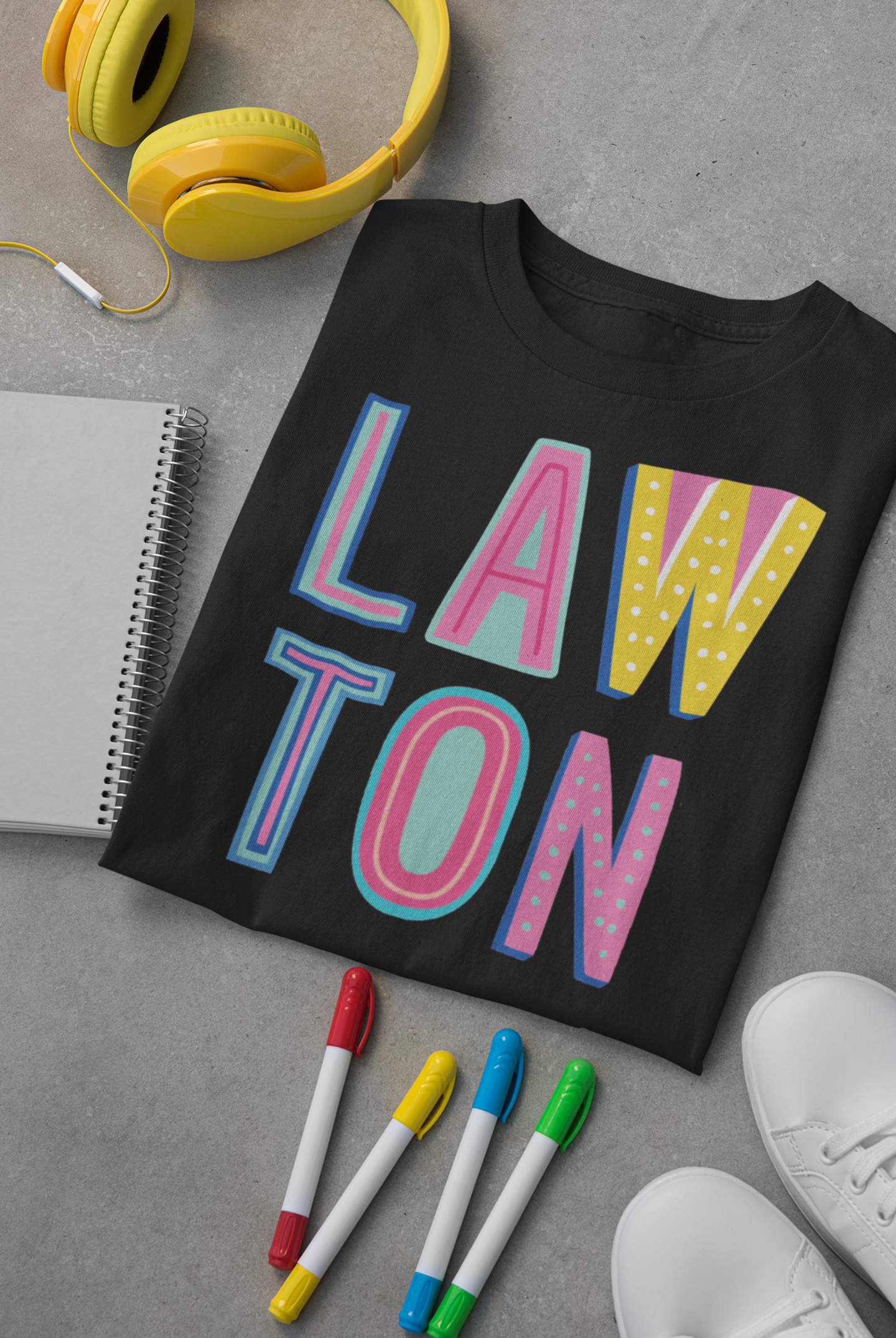 Lawton Colorful Graphic Tee