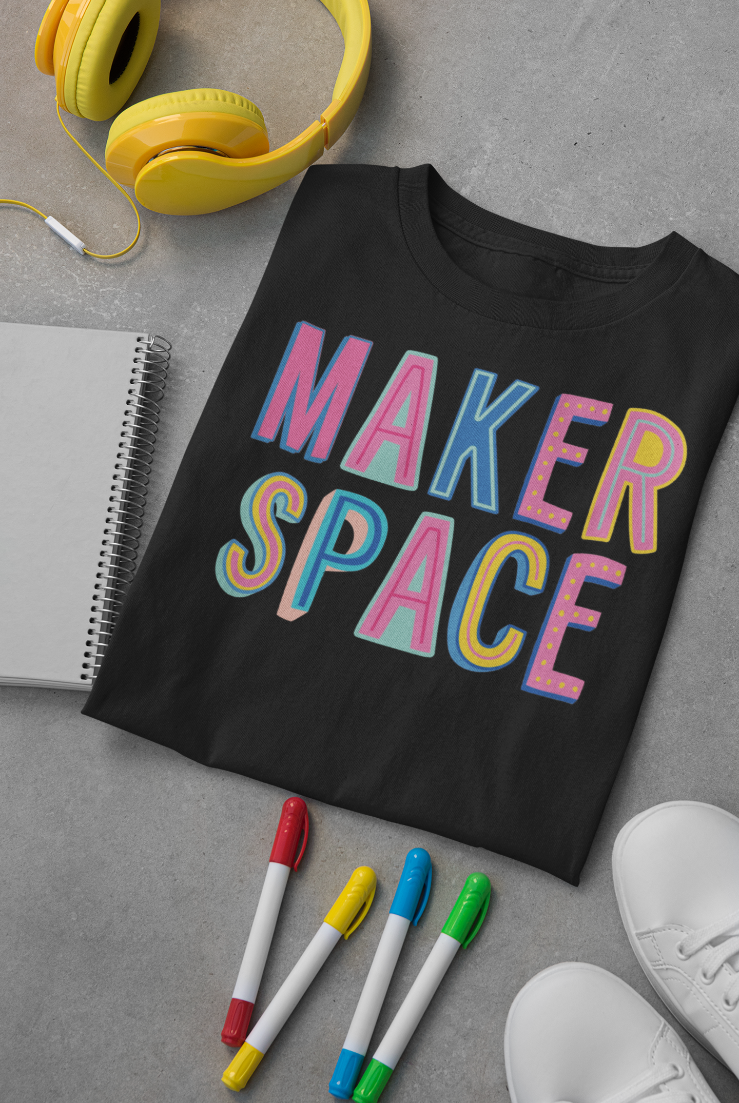 Makerspace Colorful Graphic Tee