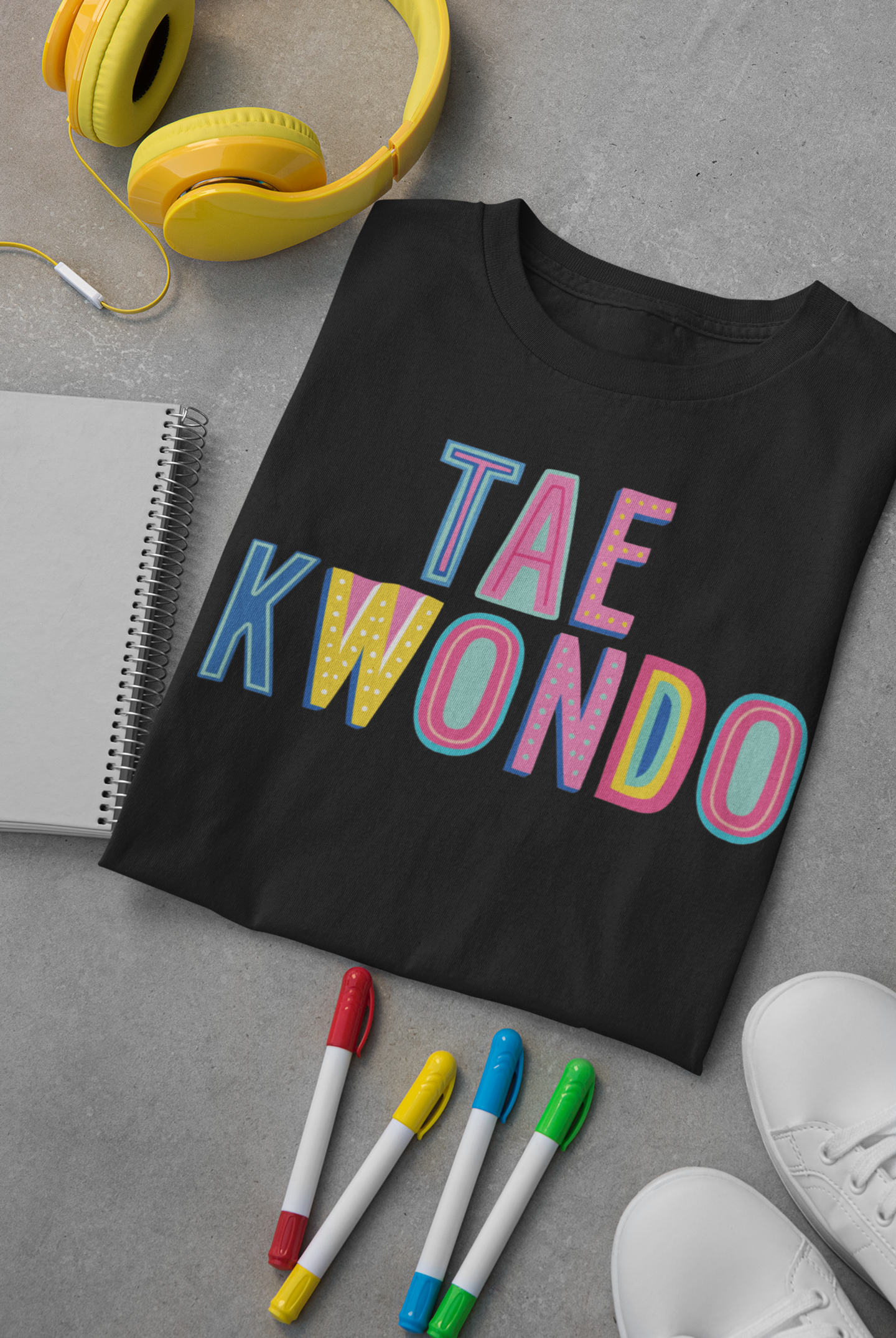 Tae Kwondo Colorful Graphic Tee