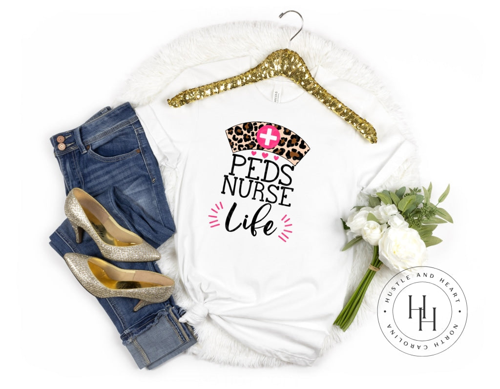 Nurse Life Leopard Hat - Sublimation Transfer Peds Sublimation